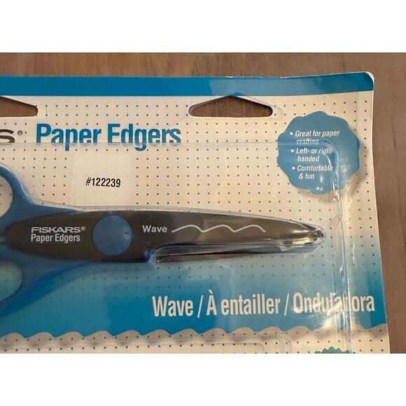 NEW Set 3 Fiskars Photo Scrapbook Paper Edgers Scissors Wave Ripple Stamp - Picture 2 of 5